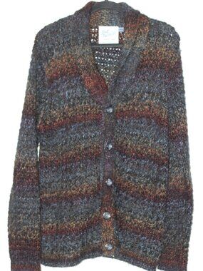 Vintage Topman rainbow cardigan